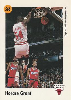 1991-92 SkyBox #566 Horace Grant Back