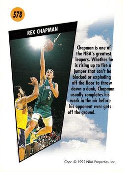 1991-92 SkyBox #578 Rex Chapman Back