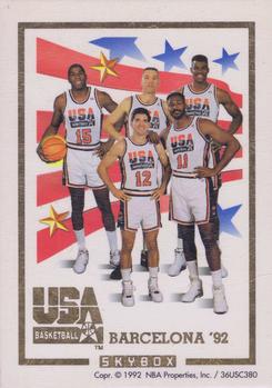 1991-92 SkyBox #NNO Team USA Card Back
