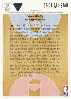 1991-92 Upper Deck #49 James Worthy Back