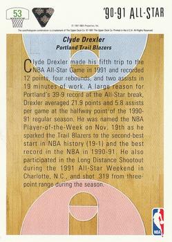 1991-92 Upper Deck #53 Clyde Drexler Back