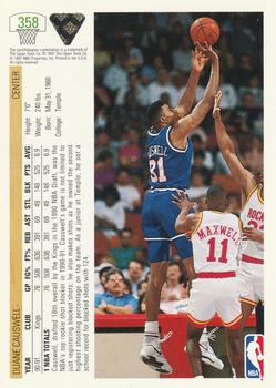 1991-92 Upper Deck #358 Duane Causwell Back