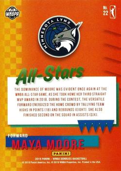 2019 Donruss WNBA - All-Stars #22 Maya Moore Back