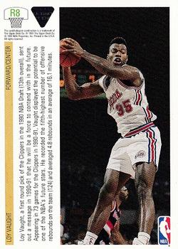1991-92 Upper Deck - Rookie Standouts #R8 Loy Vaught Back