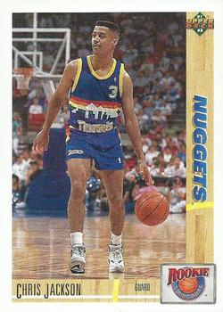 1991-92 Upper Deck - Rookie Standouts #R17 Chris Jackson Front