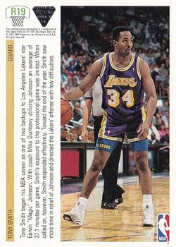 1991-92 Upper Deck - Rookie Standouts #R19 Tony Smith Back