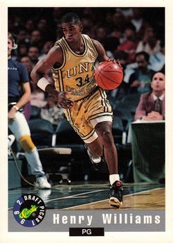 1992 Classic Draft Picks #7 Henry Williams Front