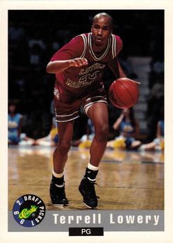 1992 Classic Draft Picks #8 Terrell Lowery Front