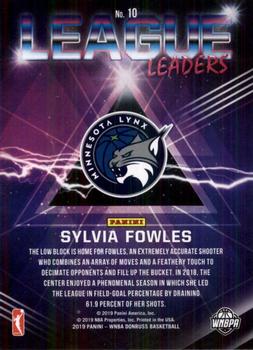 2019 Donruss WNBA - League Leaders #10 Sylvia Fowles Back