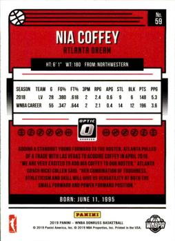 2019 Donruss WNBA - Optic #59 Nia Coffey Back