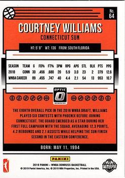 2019 Donruss WNBA - Optic #64 Courtney Williams Back