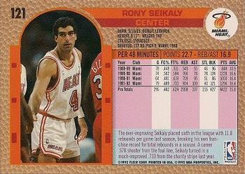 1992-93 Fleer #121 Rony Seikaly Back