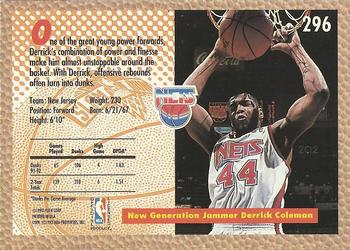 1992-93 Fleer #296 Derrick Coleman Back