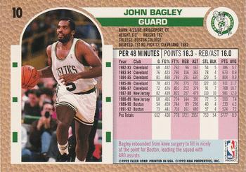 1992-93 Fleer #10 John Bagley Back