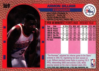 1992-93 Fleer #169 Armon Gilliam Back