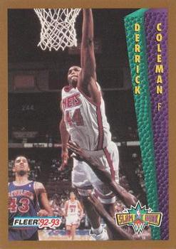 1992-93 Fleer #296 Derrick Coleman Front