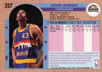 1992-93 Fleer #327 Kevin Brooks Back