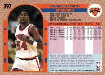 1992-93 Fleer #397 Charles Smith Back