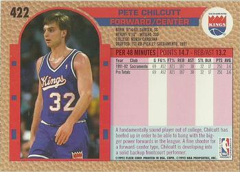 1992-93 Fleer #422 Pete Chilcutt Back