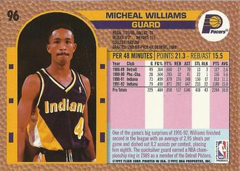 1992-93 Fleer #96 Micheal Williams Back
