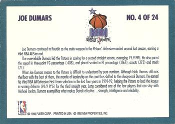 1992-93 Fleer - All-Stars #4 Joe Dumars Back