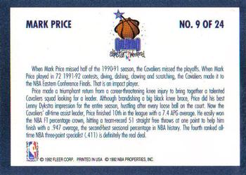 1992-93 Fleer - All-Stars #9 Mark Price Back