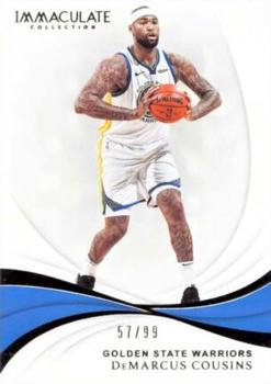 2018-19 Panini Immaculate Collection #72 DeMarcus Cousins Front