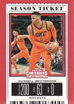 2019 Panini Contenders Draft Picks #45 Russell Westbrook Front