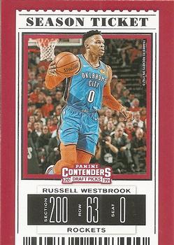 2019 Panini Contenders Draft Picks #45 Russell Westbrook Front