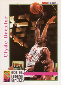 1992-93 Hoops #338 Clyde Drexler Front
