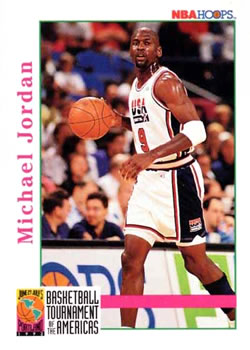 1992-93 Hoops #341 Michael Jordan Front
