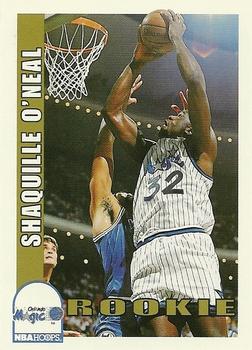 1992-93 Hoops #442 Shaquille O'Neal Front