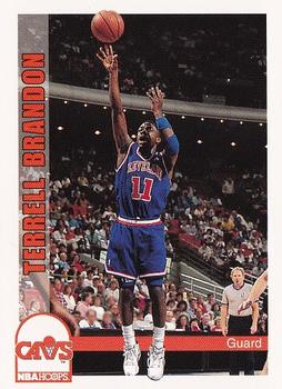 1992-93 Hoops #37 Terrell Brandon Front