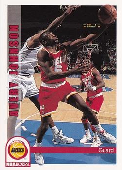 1992-93 Hoops #82 Avery Johnson Front