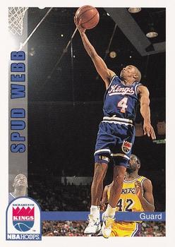 1992-93 Hoops #203 Spud Webb Front