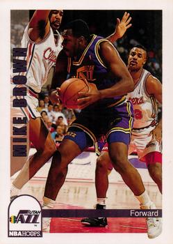 1992-93 Hoops #222 Mike Brown Front
