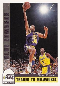 1992-93 Hoops #225 Blue Edwards Front