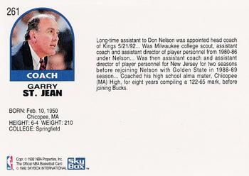 1992-93 Hoops #261 Garry St. Jean Back