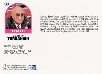 1992-93 Hoops #262 Jerry Tarkanian Back