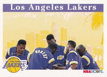 1992-93 Hoops #278 Los Angeles Lakers Front