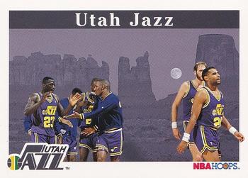 1992-93 Hoops #291 Utah Jazz Front