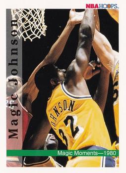 1992-93 Hoops #328 Magic Johnson Front