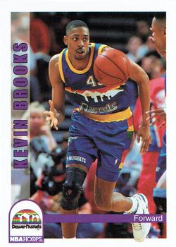 1992-93 Hoops #374 Kevin Brooks Front