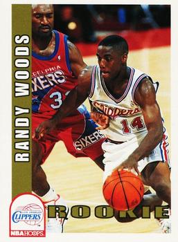 1992-93 Hoops #407 Randy Woods Front