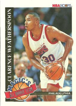1992-93 Hoops - Magic's All-Rookie Team #8 Clarence Weatherspoon Front