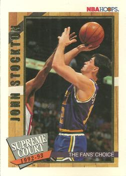 1992-93 Hoops - Supreme Court #SC8 John Stockton Front