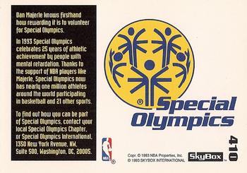 1992-93 SkyBox #410 Special Olympics Back