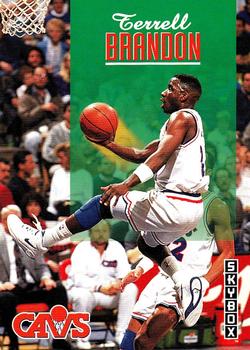 1992-93 SkyBox #38 Terrell Brandon Front