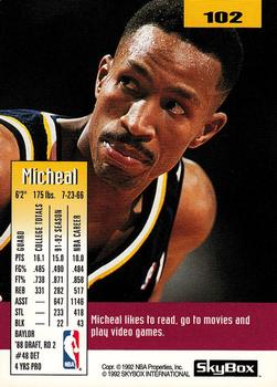 1992-93 SkyBox #102 Micheal Williams Back