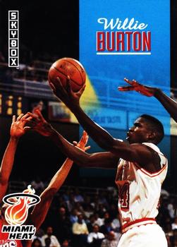 1992-93 SkyBox #123 Willie Burton Front